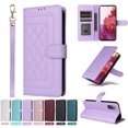 thumbnail image 1 of JTCASES Compatible with Samsung Galaxy S20 FE 5G 6.5 inch Case Wallet Flip Folio Case [Kickstand] with RFID Blocking Card Holders [Shockproof] and Wrist Strap Cover for Men Women Girls, Purple, 1 of 12