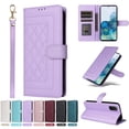 thumbnail image 1 of JTCASES Compatible with Samsung Galaxy S20 Plus 5G 6.7 inch Case Wallet Flip Folio Case [Kickstand] with RFID Blocking Card Holders [Shockproof] and Wrist Strap Cover for Men Women Girls, Purple, 1 of 13