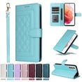 thumbnail image 1 of JTCASES Compatible with Samsung Galaxy S21 5G 6.2 inch Case Wallet Flip Folio Case [Kickstand] with RFID Blocking Card Holders [Shockproof] and Wrist Strap Cover for Men Women Girls, Mint, 1 of 13