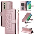 thumbnail image 1 of JTCASES Compatible with Samsung Galaxy S21 FE 5G 6.4 inch Case Wallet Flip Folio Case [Kickstand] with RFID Blocking Card Holders [Shockproof] and Wrist Strap Cover for Men Women Girls, Rosegold, 1 of 12