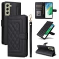 thumbnail image 1 of JTCASES Compatible with Samsung Galaxy S21 FE 5G 6.4 inch Case Wallet Flip Folio Case [Kickstand] with RFID Blocking Card Holders [Shockproof] Wrist Strap Cover for Men Women Girls, Black, 1 of 12