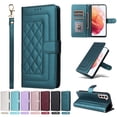 thumbnail image 1 of JTCASES Compatible with Samsung Galaxy S21 Plus 5G 6.7 inch Case Wallet Flip Folio Case [Kickstand] with RFID Blocking Card Holders [Shockproof] Wrist Strap Cover for Men Women Girls, Darkgreen, 1 of 13