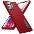 thumbnail image 1 of JTCASES Compatible with Samsung Galaxy S22 Ultra Case Heavy Duty Protective Rugged Phone Case, Full Body Anti-dust Shockproof Drop Proof Armor Cover for Galaxy S22 Ultra 6.8 inch, Red/Black, 1 of 9