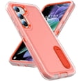 thumbnail image 1 of JTCASES Compatible with Samsung Galaxy S23 Case Heavy Duty Protective Rugged Phone Case, Full Body Anti-dust Shockproof Drop Proof Armor Durable Cover for Galaxy S23 6.1 inch, Orange/Clear, 1 of 10