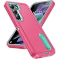 thumbnail image 1 of JTCASES Compatible with Samsung Galaxy S23 Case Heavy Duty Protective Rugged Phone Case, Full Body Anti-dust Shockproof Drop Proof Armor Durable Cover for Galaxy S23 6.1 inch, Rose/Mint, 1 of 10