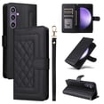 thumbnail image 1 of JTCASES Compatible with Samsung Galaxy S23 FE 5G 6.4 inch Case Wallet Flip Folio Case [Kickstand] with RFID Blocking Card Holders [Shockproof] Wrist Strap Cover for Men Women Girls, Black, 1 of 11