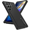 thumbnail image 1 of JTCASES Compatible with Samsung Galaxy S23 Ultra Case Heavy Duty Protective Rugged Phone Case, Full Body Anti-dust Shockproof Drop Proof Armor Cover for Galaxy S23 Ultra 6.8 inch, Black/Black, 1 of 9