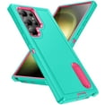 thumbnail image 1 of JTCASES Compatible with Samsung Galaxy S24 Ultra Case Heavy Duty Protective Rugged Phone Case, Full Body Anti-dust Shockproof Drop Proof Armor Cover for Galaxy S24 Ultra 6.8 inch, Mint/Rose, 1 of 10