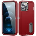 thumbnail image 1 of JTCASES Compatible with iPhone 12 Pro Max Case Heavy Duty Protective Rugged Phone Case, Full Body Anti-dust Shockproof Drop Proof Armor Durable Cover Case for iPhone 12 Pro Max 6.7", Red/Black, 1 of 9