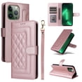 thumbnail image 1 of JTCASES Compatible with iPhone 13 Pro 6.1 inch Case Wallet Flip Folio Case [Kickstand] with RFID Blocking Card Holders [Shockproof] and Wrist Strap Phone Cover for Men Women Girls, Rosegold, 1 of 13