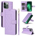 thumbnail image 1 of JTCASES Compatible with iPhone 13 Pro 6.1 inch Case Wallet Flip Folio Case [Kickstand] with RFID Blocking Card Holders [Shockproof] and Wrist Strap Phone Cover for Men Women Girls, Purple, 1 of 13