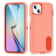 thumbnail image 1 of JTCASES Compatible with iPhone 14 Plus Case Heavy Duty Protective Rugged Phone Case, Full Body Anti-dust Shockproof Drop Proof Armor Durable Cover Case for iPhone 14 Plus 6.7 inch, Orange/Clear, 1 of 10