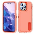thumbnail image 1 of JTCASES Compatible with iPhone 14 Pro Case Heavy Duty Protective Rugged Phone Case, Full Body Anti-dust Shockproof Drop Proof Armor Durable Cover Case for iPhone 14 Pro 6.1 inch, Orange/Clear, 1 of 10