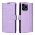 thumbnail image 1 of JTCASES Compatible with iPhone 14 Pro Max 6.7 inch Case Wallet Flip Folio Case [Kickstand] with RFID Blocking Card Holders [Shockproof] and Wrist Strap Phone Cover for Men Women Girls, Purple, 1 of 9