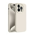 thumbnail image 1 of JTCASES Compatible with iPhone 15 Case, Upgraded Premium Silicone, [Camera Protection] [Soft Anti-Scratch Microfiber Lining] Shockproof Cover for iPhone 15 6.1 inch 2023, Beige, 1 of 11
