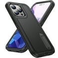 thumbnail image 1 of JTCASES Compatible with iPhone 16 Plus Case Heavy Duty Protective Rugged Phone Case, Full Body Anti-dust Shockproof Drop Proof Armor Durable Cover Case for iPhone 16 Plus, Black/Black, 1 of 8