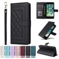 thumbnail image 1 of JTCASES Compatible with iPhone 7/8 Plus 5.5 inch Case Wallet Flip Folio Case [Kickstand] with RFID Blocking Card Holders [Shockproof] and Wrist Strap Phone Cover for Men Women Girls, Black, 1 of 12