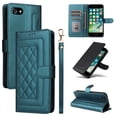 thumbnail image 1 of JTCASES Compatible with iPhone SE Case 2022/2020 Case, iPhone 7/8 Case Wallet Flip Folio Case [Kickstand] with RFID Blocking Card Holders [Shockproof] Wrist Strap Cover for Men Women Girls, Darkgreen, 1 of 12