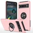 thumbnail image 1 of JTCASES for Googl Pixel 6A Case, Car Mount Bracket 2-layer Hybird Shockproof PC TPU Anti-fall Slim Fit Lightweight Magnetic Cover for Googl Pixel 6A - Rosegold, 1 of 7