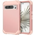thumbnail image 1 of JTCASES for Google Pixel 6 Pro Case, Drop Resistant Corners, Wireless Charging, Heavy Duty Shockproof Hybrid Hard PC Bumper, Camera Protection, Skin-feel Anti-scratch Tough Cover, Rosegold, 1 of 6