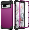 thumbnail image 1 of JTCASES for Google Pixel 8 Case, Drop Resistant Corners, Wireless Charging, Heavy Duty Shockproof Hybrid Hard PC Bumper, Camera Protection, Skin-feel Anti-scratch Tough Cover, Purple, 1 of 7