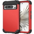 thumbnail image 1 of JTCASES for Google Pixel 8 Pro Case, Drop Resistant Corners, Wireless Charging, Heavy Duty Shockproof Hybrid Hard PC Bumper, Camera Protection, Skin-feel Anti-scratch Tough Cover,  Red, 1 of 6