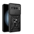 thumbnail image 1 of JTCASES for Google Pixel 8 Pro Case with Sliding Lens Window Magnetic Car Mount Rotating Kickstand Hybird 3-layer Non-slipping Military-grade Protection Shell, Black, 1 of 9