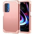 thumbnail image 1 of JTCASES for Motorola Moto Edge 2021 Case, Drop Resistant Corners, Wireless Charging, Heavy Duty Shockproof Hybrid Hard PC Bumper, Camera Protection, Skin-feel Anti-scratch Tough Cover, Rosegold, 1 of 7