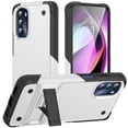 thumbnail image 1 of JTCASES for Motorola Moto G (2022)  Case, Foldable Kickstand Heavy Duty Protective Rugged Hybird Anti-slip Shockproof/Drop Resistant PC TPU Shell for Motorola Moto G (2022), White, 1 of 7
