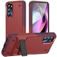 thumbnail image 1 of JTCASES for Motorola Moto G (2022)  Case, Foldable Kickstand Heavy Duty Protective Rugged Hybird Anti-slip Shockproof/Drop Resistant PC TPU Shell for Motorola Moto G (2022), Red, 1 of 7