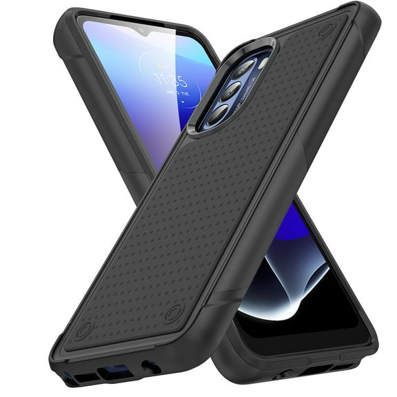 JTCASES for Motorola Moto G Stylus 5G 2021 Case, Hybird PC TPU Anti-slip, Shockproof Bumper, Military Drop Resistant, Rugged Heacy Duty Full Body Protective Shell, Slim Fit for Girls Men, Black