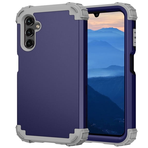JTCASES for Samsung GalaXxy A15 Case, Drop Resistant Corners, Wireless Charging, Heavy Duty Shockproof Hybrid Hard PC Bumper, Camera Protection, Skin-feel Anti-scratch Tough Cover, Darkblue