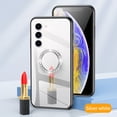 thumbnail image 1 of JTCASES for Samsung Galaxy A15 Case, Glitter Diamond  Ring Kickstand Mirror Backplane Make-up Women Girls Bling Luxury Phone Stand Cover Shockproof Anti-fall, Silver, 1 of 10