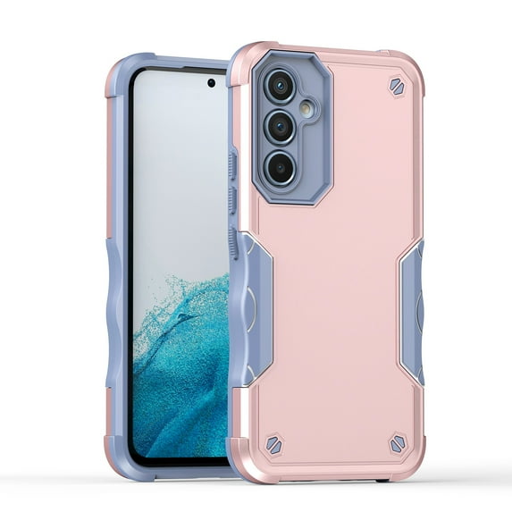 JTCASES for Samsung Galaxy A25 Case, Support Wireless Charging Non-slipping 2-Layer Shockproof Drop Resistant Lens Protection Heavy Duty Protective Slim Shell, Rosegold