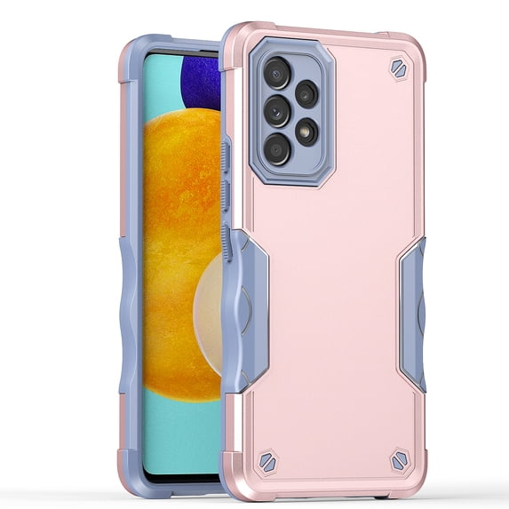 JTCASES for Samsung Galaxy A33 5G Case, Support Wireless Charging Non-slipping 2-Layer Shockproof Drop Resistant Lens Protection Heavy Duty Protective Slim Shell, Rosegold