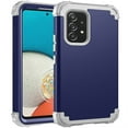 thumbnail image 1 of JTCASES for Samsung Galaxy A52 5G Case, Drop Resistant Corners, Wireless Charging, Heavy Duty Shockproof Hybrid Hard PC Bumper, Camera Protection, Skin-feel Anti-scratch Tough Cover, Darkblue, 1 of 8