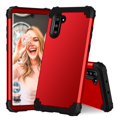 thumbnail image 1 of JTCASES for Samsung Galaxy Note 10 Case, Drop Resistant Corners, Wireless Charging, Heavy Duty Shockproof Hybrid Hard PC Bumper, Camera Protection, Skin-feel Anti-scratch Tough Cover,  Red, 1 of 9