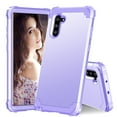 thumbnail image 1 of JTCASES for Samsung Galaxy Note 10 Case, Drop Resistant Corners, Wireless Charging, Heavy Duty Shockproof Hybrid Hard PC Bumper, Camera Protection, Skin-feel Anti-scratch Tough Cover, Lightpurple, 1 of 9
