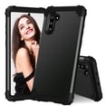thumbnail image 1 of JTCASES for Samsung Galaxy Note 10 Case, Drop Resistant Corners, Wireless Charging, Heavy Duty Shockproof Hybrid Hard PC Bumper, Camera Protection, Skin-feel Anti-scratch Tough Cover, Black, 1 of 9