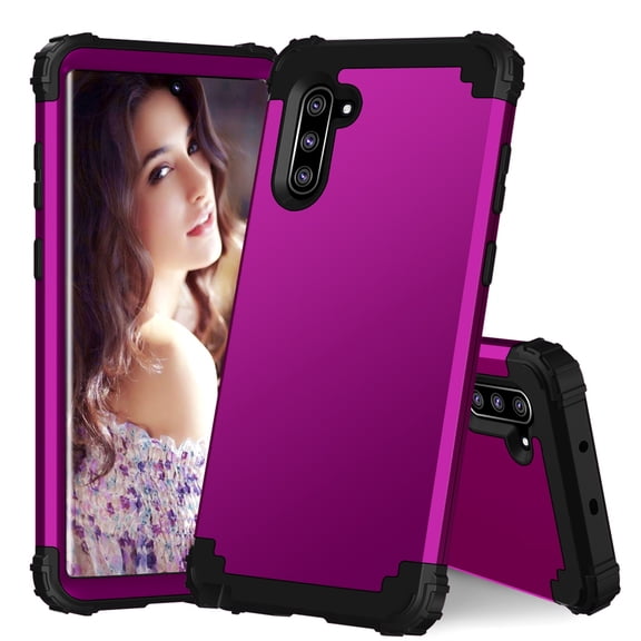 JTCASES for Samsung Galaxy Note 20 Case, Drop Resistant Corners, Wireless Charging, Heavy Duty Shockproof Hybrid Hard PC Bumper, Camera Protection, Skin-feel Anti-scratch Tough Cover, Purple