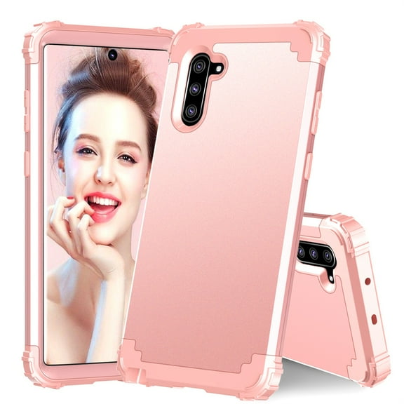 JTCASES for Samsung Galaxy Note 20 Case, Drop Resistant Corners, Wireless Charging, Heavy Duty Shockproof Hybrid Hard PC Bumper, Camera Protection, Skin-feel Anti-scratch Tough Cover, Rosegold
