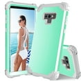 thumbnail image 1 of JTCASES for Samsung Galaxy Note 9 Case, Drop Resistant Corners, Wireless Charging, Heavy Duty Shockproof Hybrid Hard PC Bumper, Camera Protection, Skin-feel Anti-scratch Tough Cover, Green, 1 of 9