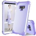 thumbnail image 1 of JTCASES for Samsung Galaxy Note 9 Case, Drop Resistant Corners, Wireless Charging, Heavy Duty Shockproof Hybrid Hard PC Bumper, Camera Protection, Skin-feel Anti-scratch Tough Cover, Lightpurple, 1 of 9