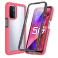thumbnail image 1 of JTCASES for Samsung Galaxy S20FE Case with Built-in Screen Protector, 2-Layer Shockproof Back Shell Rugged PC Soft Silicone Bumper Drop Resistant Transparent No-slip Cover, Pink, 1 of 4