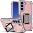 thumbnail image 1 of JTCASES for Samsung Galaxy S21 FE Case, Support Magnetic Car Mount Adjustable Bracket Non-slipping 2-Layer Shockproof Drop Resistant Heavy Duty Protective Slim Shell, Rosegold, 1 of 8