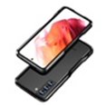 thumbnail image 1 of JTCASES for Samsung Galaxy S21 Plus No Backplane Case, 360° Full Aluminum Bumper with Lock Tempered Glass Shockproof Double Sided Protection for Samsung S21 Plus (6.7" 2021), Black, 1 of 10