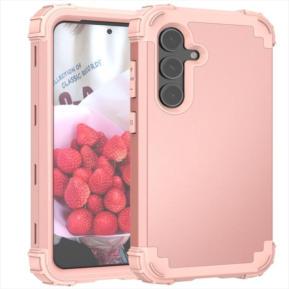JTCASES for Samsung Galaxy S21 Plus Case, Drop Resistant Corners, Wireless Charging, Heavy Duty Shockproof Hybrid Hard PC Bumper, Camera Protection, Skin-feel Anti-scratch Tough Cover, Rosegold