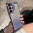 thumbnail image 1 of JTCASES for Samsung Galaxy S22 Plus 5G Case (6.6 inch/2022), Luxury Glitter Rhinestone Bling Diamond Sparkle Shiny Bumper and Camera Lens Design Clear Gradient Cases for Women Girls, Purple, 1 of 9