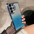 thumbnail image 1 of JTCASES for Samsung Galaxy S22 Plus 5G Case (6.6 inch/2022), Luxury Glitter Rhinestone Bling Diamond Sparkle Shiny Bumper and Camera Lens Design Clear Gradient Cases for Women Girls, Blue, 1 of 9