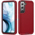 thumbnail image 1 of JTCASES for Samsung Galaxy S22 Plus Case, Shockproof Anti-drop PC Frame Anti-slip Strip Silicone Back Shell Rugged Anti-scratch for Samsung Galaxy S22 Plus (6.6" 2022) - Red, 1 of 8